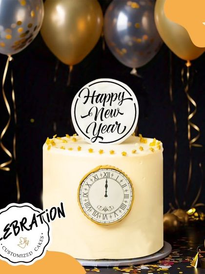 Ringing in the new year with this elegant clock-themed cake. It's the perfect way to mark the sweet start of 2025 and celebrate new beginnings with friends and family.