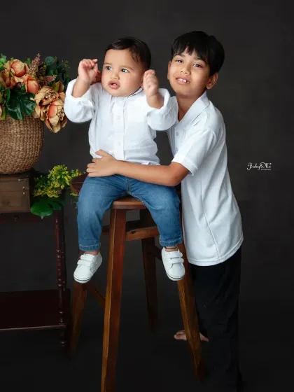 Brothers for life. Capturing the fun and playful bond between siblings of different ages is always a joy.