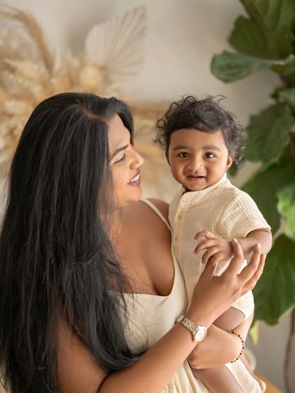 A mother's love. This portrait captures the beautiful bond between a mom and her baby boy.