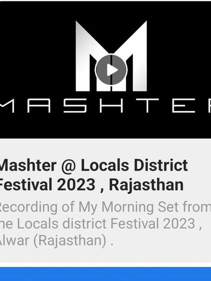 The official upload of my morning set from the Locals District Festival in Rajasthan. This performance was a journey through progressive and melodic techno as the sun rose over the desert landscape.