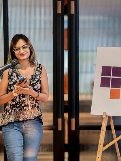 A performer at our Women's Day special. The theme encouraged women to share their stories of shattering stereotypes and breaking barriers.