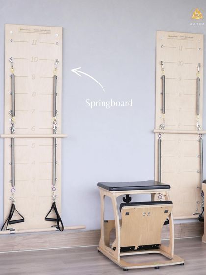 The Springboard offers a challenging, full body workout. Using arm and leg springs, it's an efficient way to build strength and improve coordination.