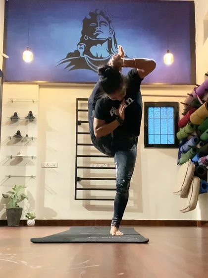 Finding the balance between effort and ease in Durvasasana. This pose requires deep flexibility and focus, qualities we cultivate patiently in our practice. The journey to this asana is a meditation in itself.