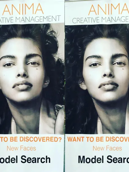 We provide a professional platform for various talent searches, including modeling. This poster is from a model hunt conducted by Anima Creative Management, one of the country's top agencies, as they searched for new faces at our college.