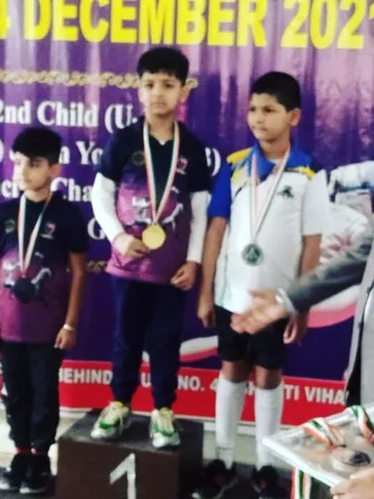 Our little champs, Aarush and Rishit, winning gold and bronze at the Delhi State Championship. We are proud of their hard work.