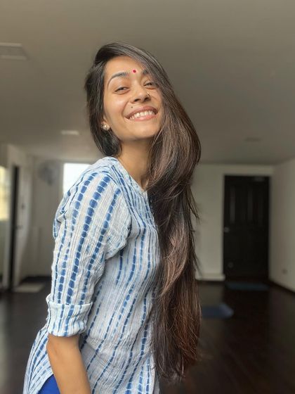 Just popping in to say hello. A simple, happy moment from the studio.