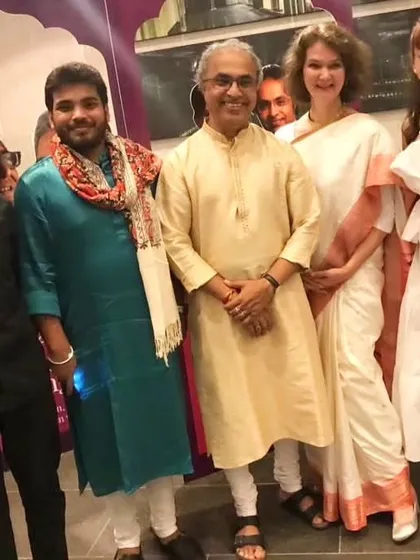 A group photo after a memorable concert in Hong Kong for the 'India by the Bay' festival.