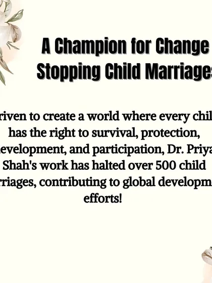 This is my journey of love, compassion, and impact. It started as a social service in 1991, fueled by a vision to make marriages better. I am also proud to have contributed to social change by helping to halt over 500 child marriages.