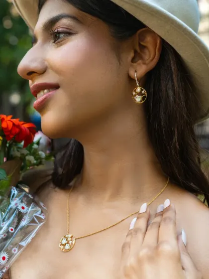 Aranya is not about occasional dressing; it's about how jewellery fits into real life. This set sits lightly, feels effortless, and still carries depth.