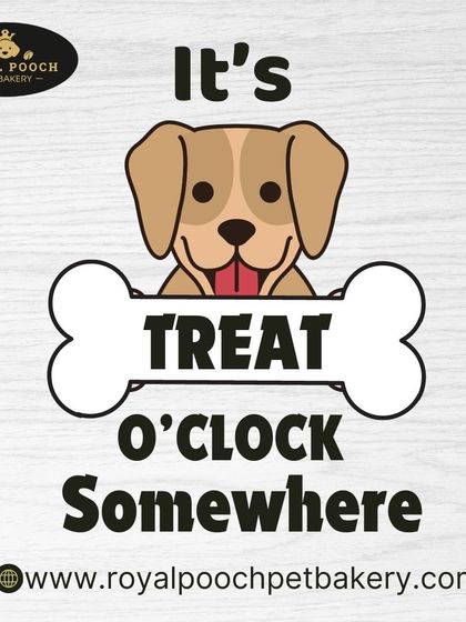 It's treat o'clock somewhere! This is my motto. I believe any time is a good time to reward your furry friend with a healthy, delicious snack from my bakery.