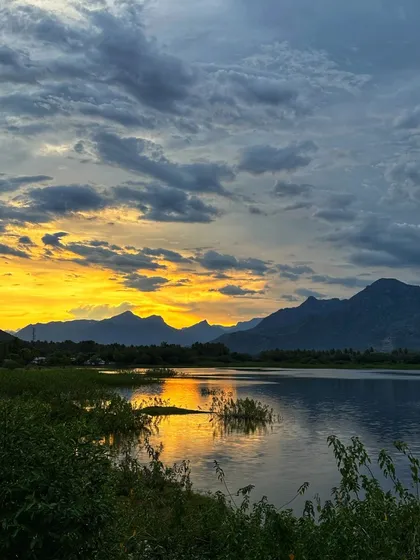 A breathtaking sunset view from the Western Ghats Odyssey (WER) 1500km race. The beauty of the landscape is a powerful motivator during such a grueling endurance challenge.