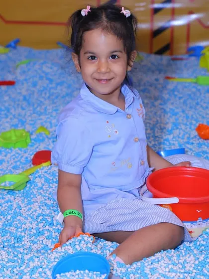 Dig, scoop, and play! Our giant ball pit doubles as a sensory play area, filled with countless soft plastic balls and toys for hours of creative and tactile fun.