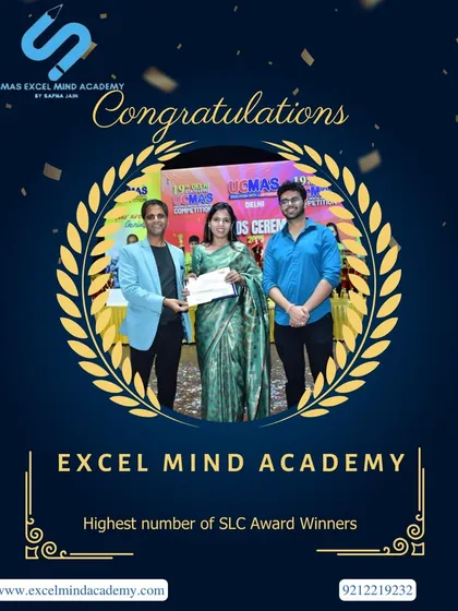 Our academy was honored for having the highest number of SLC Award Winners. This picture captures the proud moment we received the award, a reflection of our students' collective success.