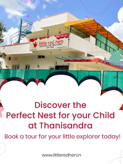 Discover the perfect nest for your child at our Thanisandra campus. Located near Manyata Tech Park, we offer a welcoming and stimulating environment for little explorers.