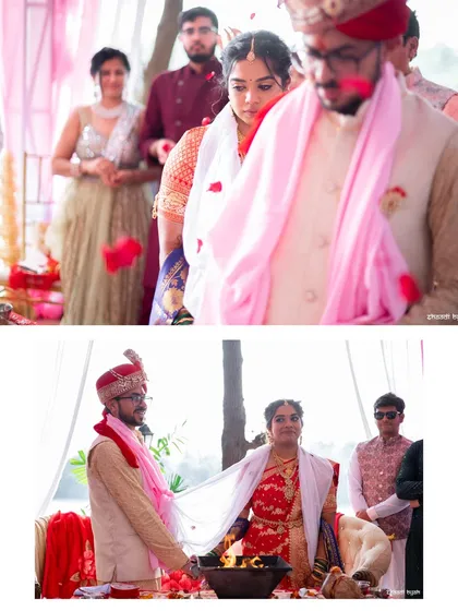 The pheras, or seven sacred rounds around the fire, are the heart of a Hindu wedding ceremony.