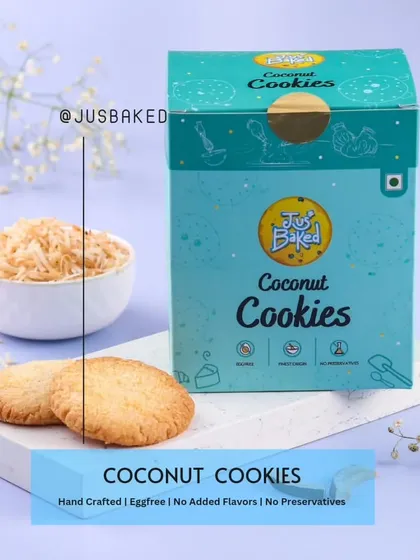 A closer look at our Coconut Cookies, a simple and delicious treat that reminds you of homemade goodness.
