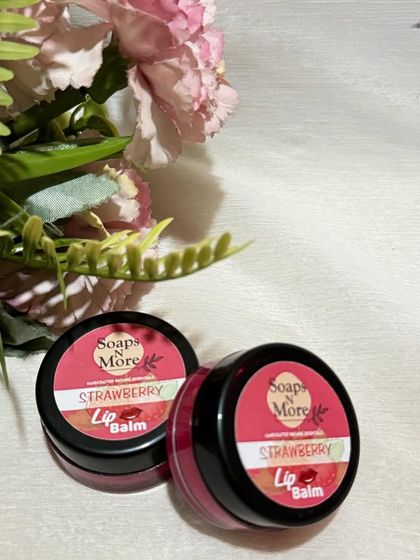 For a classic, sweet scent, try my Strawberry lip balm. It's handmade with care to ensure your lips stay moisturized and feel great.