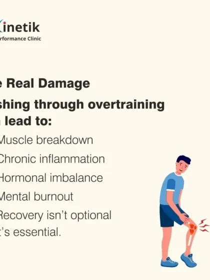 The real damage of overtraining includes muscle breakdown, chronic inflammation, hormonal imbalance, and mental burnout. Recovery is not optional, it is essential for progress.