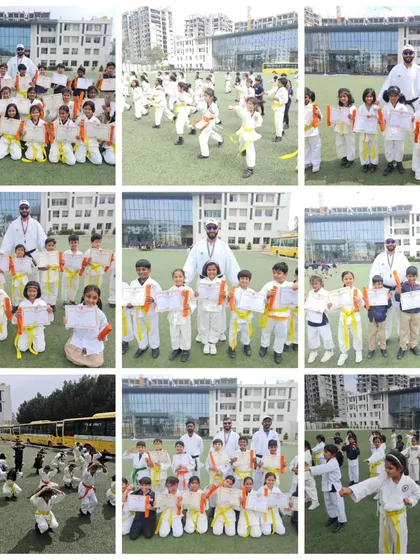 A collage from our 2nd belt graduation ceremony of the year. It's always a joy to see our younger students, many in their yellow belts, receiving their certificates and advancing to the next level.