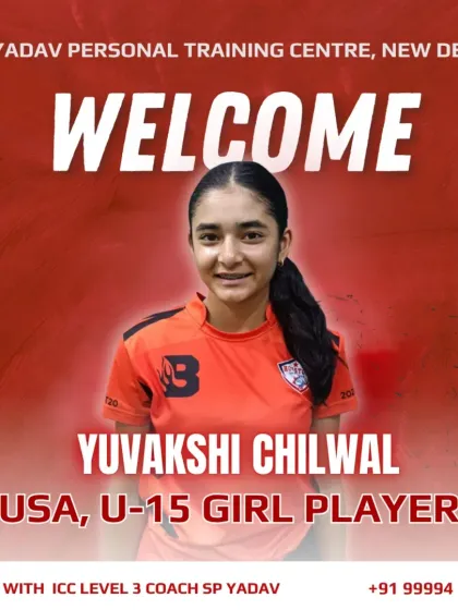 Welcome to India, Yuvakshi Chilwal! This talented U-15 player from the USA has crossed borders to follow her passion. I'm excited to help her sharpen her skills and take her game to the next level.