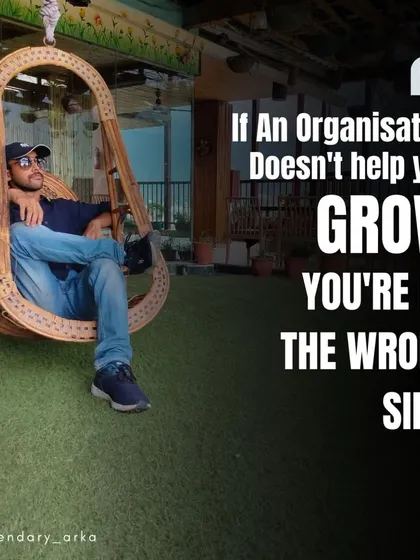 A crucial piece of career advice. If your environment or organization doesn't support your growth, you have to be brave enough to find one that does.