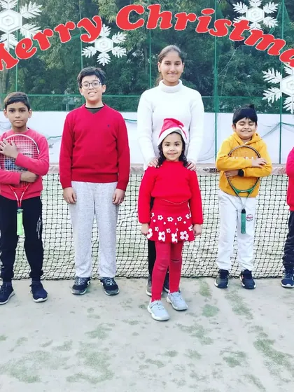 We work hard, but we also celebrate together. Here's a fun picture of my junior batch getting into the festive spirit during our Christmas celebration on the court.