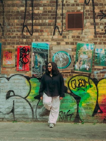 A photo taken in London before the Botanical Ball. I was feeling extra lush and ready to dive into the fever dream of the party.