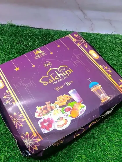 This is our beautiful Iftar Box, designed to be perfect for gifting. The packaging looks special because the food inside is special. It’s my way of ensuring good khaatirdaari from the moment you receive it.