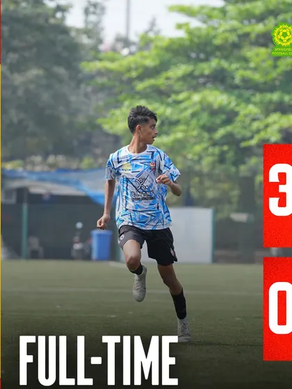 A dominant 3-0 victory in the MFA 1st Division. This result reflects our tactical discipline and clinical finishing, with goals from Aryan, Hitanshu, and Akshay sealing the deal.