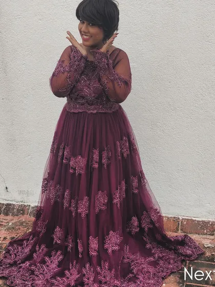 A playful and cute pose. Even in a formal gown, my bubbly personality shines through.