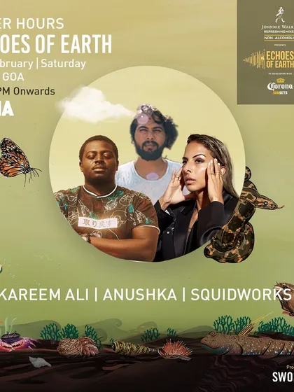 The after-hours party for Echoes of Earth at Juna, Goa. The vibe always continues long after the main festival stages close.