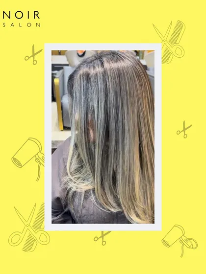 The starting point for a beautiful change. This client came in with faded highlights, ready for a refresh to bring her color back to life.