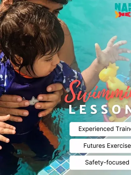 My swimming lessons are led by an experienced and safety-focused trainer. It's a great way for your child to exercise and learn a vital skill.