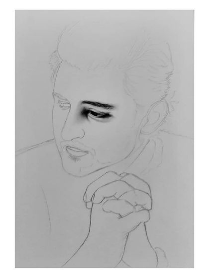 Follow the 96-hour creation of my Darshan Raval portrait. These images show how I build the hair, face, and hands, layer by layer, to achieve a realistic look.
