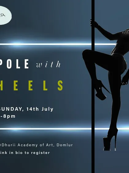 This Pole with Heels workshop is for experienced polers. It's a chance to explore a different, more sensual side of pole dancing.