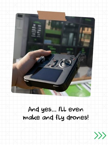 A creative post from a child's perspective, excited about the prospect of making and flying drones at our RFL Diwali Camp.