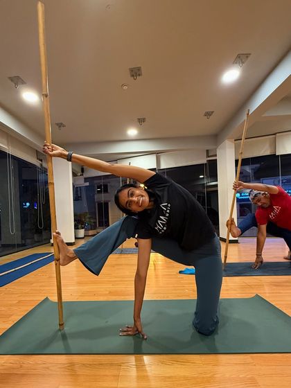 Hamsa Yoga - Group Yoga Classes Yoga with Props: Deepen Your Practice photo 8