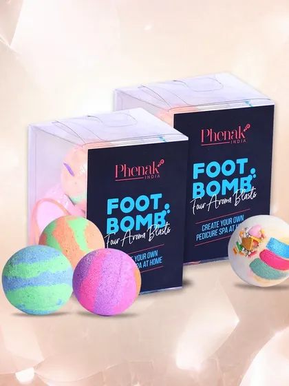 Time to treat your feet. My Foot Bombs are designed to create a luxurious pedicure spa right in your home. These colorful, aromatic blasts are handcrafted to relax tired feet and leave your skin feeling incredibly soft and refreshed.