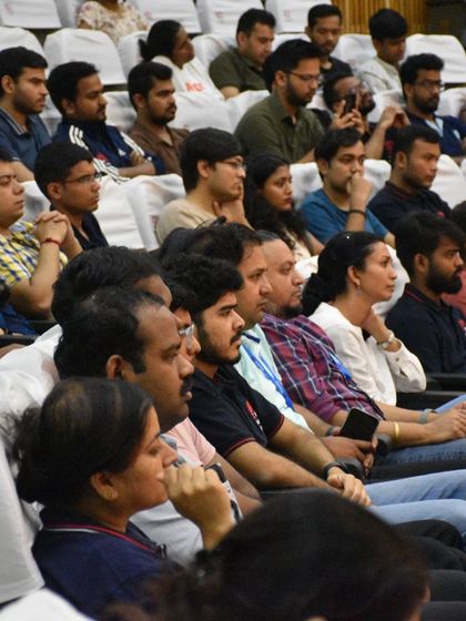 A section of the engaged audience at my IIM Bangalore talk. The quality of questions from these students reflects the bright future of our country.