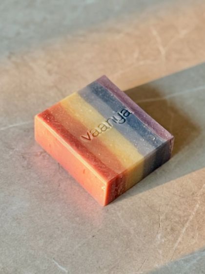 Our 2025 Rainbow Artisan Soap has the most amazing fruity scent ever. It's a blend of cranberries, nutmeg, ginger, orange peel, and cinnamon. After a year-long sabbatical, we're so excited to have this vibrant bar back in our collection.