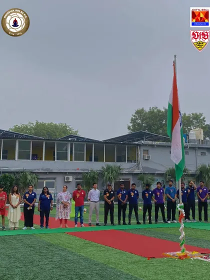 The flag hoisting ceremony at our academy. A moment of immense pride and reflection for the entire Sudeva family.