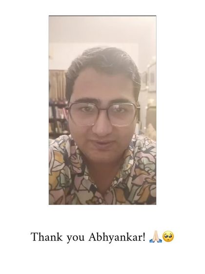 A video message from Abhyankar. We are so grateful for all the messages we received celebrating our firm's milestone.