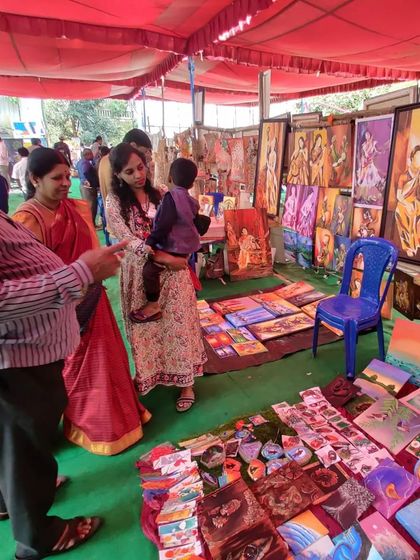 Anesha Artgallery - Indian Folk Art & Home Decor Behind the Art: My Creative Process photo 20