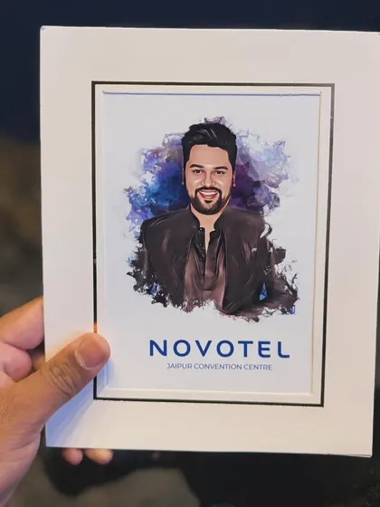 A token of appreciation from Novotel Jaipur. I was commissioned to tell the story of the hotel's construction, a complex narrative of architecture and vision that I translated into a compelling sand art animation.