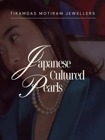 No sparkle, no noise. Just the quiet, timeless grace of a pearl necklace for the woman who speaks volumes in silence. This image introduces our Japanese Cultured Pearls collection.