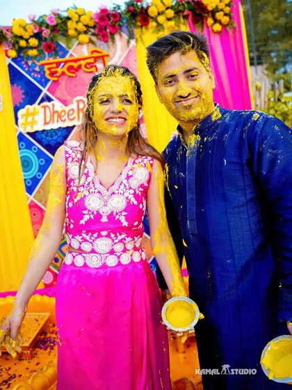 The Haldi ceremony is all about vibrant colors and unrestrained joy. I love capturing the playful moments and genuine laughter as families come together, creating images that radiate happiness and warmth.