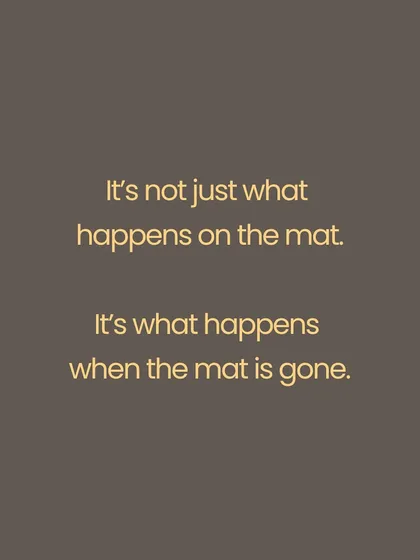 The "99% practice" is not about poses. It is about what happens when the mat is gone. It is how you wake, eat, and respond when tested. It includes the practice of Yama (ethics), Niyama (observances), Ahara (nourishment), Vichara (self-inquiry), and Seva (selfless service). Real yoga begins where your comfort zone ends.