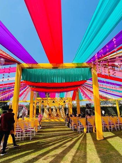 Stardevent - Wedding Decoration & Design Vibrant Haldi & Mehendi Setups photo 45