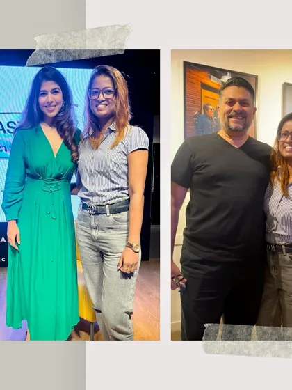 With my mentors at a Universal Music India event for Women of Music. Having a strong support system is crucial, and it's this spirit of guidance and collaboration that I bring to my 'Womaniya' band.