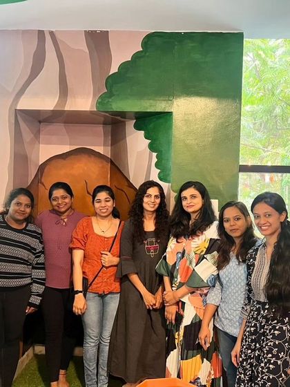 A group of moms enjoying our "Mommy Moments" event. It's a great opportunity to network, share stories, and make new friends.